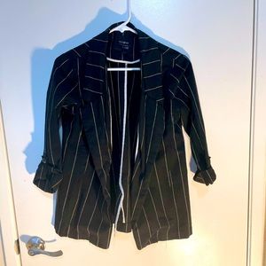 Oversized blazer with stripe detailing